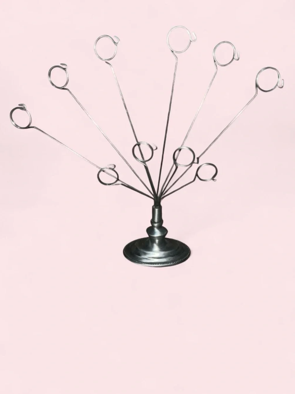 Metal Photo and Note Holder Stand - Silver
